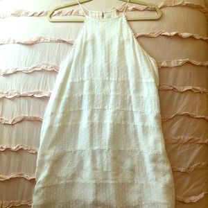Loft white shift dress